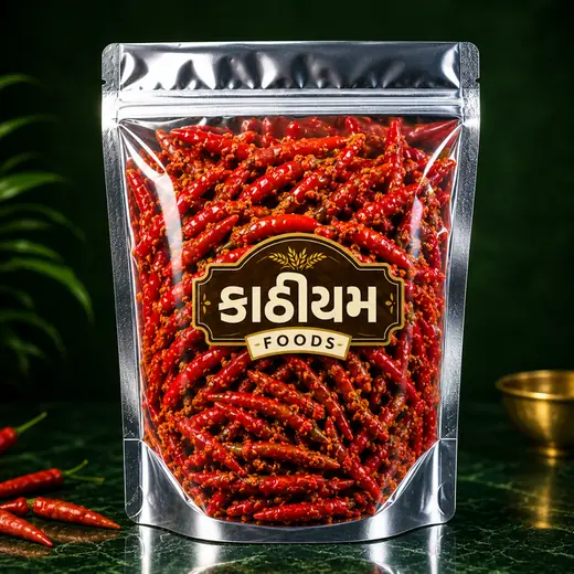 રાયના કુરિયા વાળા લાલ મરચા